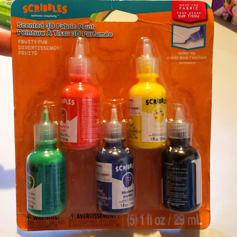 scribbles scented 3d fabric paint